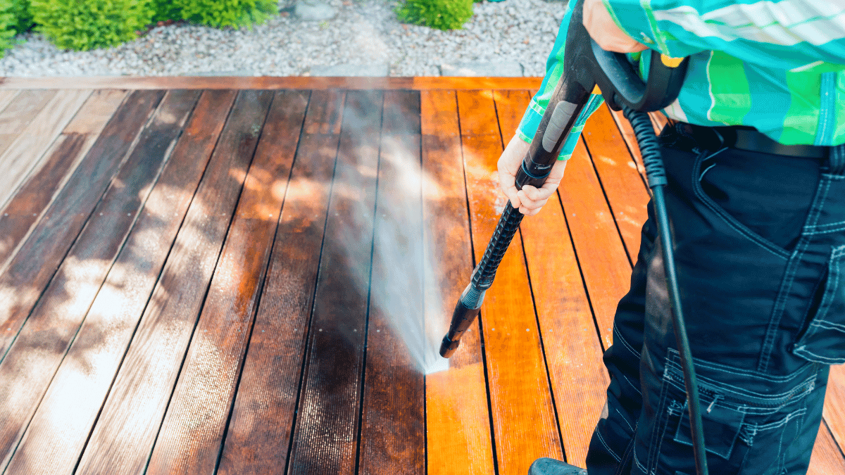 Pressure Washing Deck Cleaning