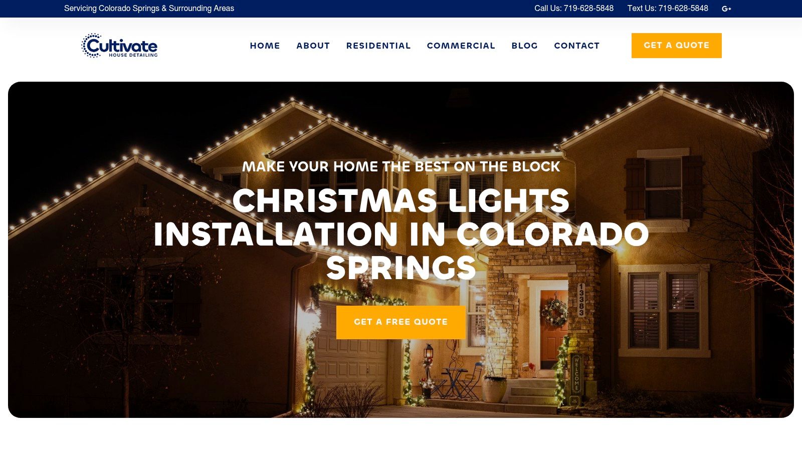 Christmas Lights Installation in Colorado Springs