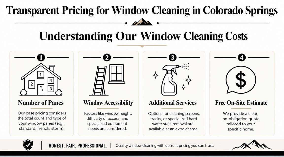 Transparent Pricing for Window Cleaning in Colorado Springs