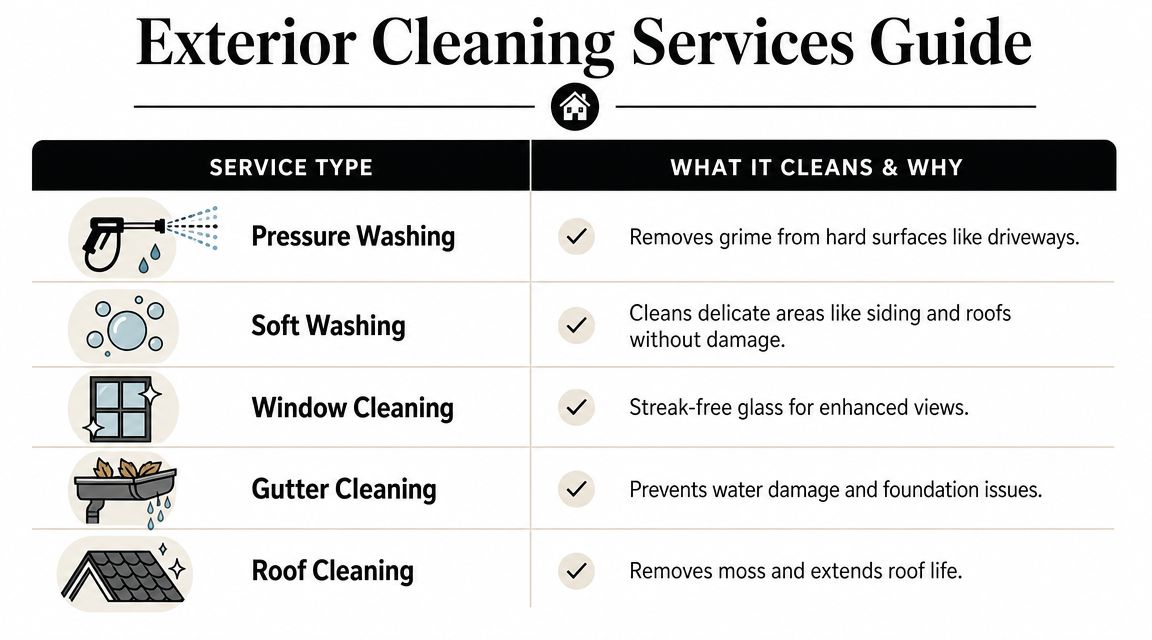 A Complete Guide to House Exterior Cleaning Services
