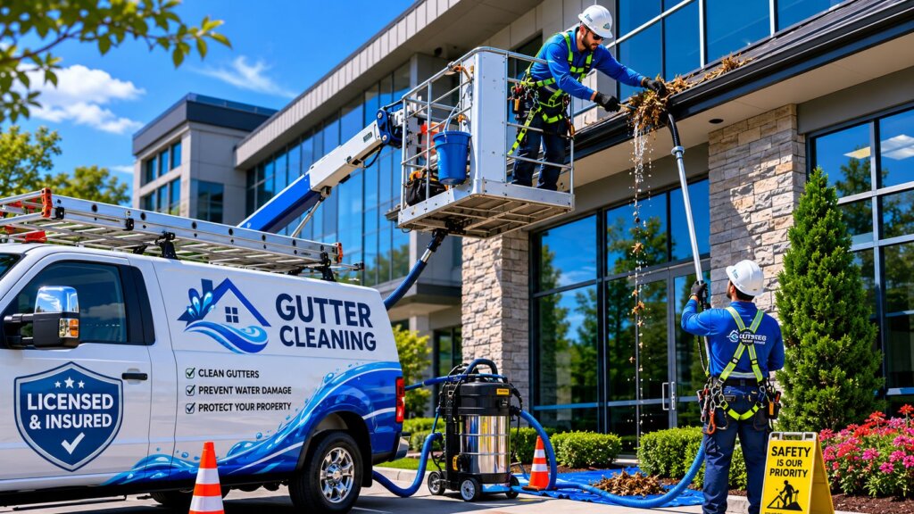 Exterior Gutter Cleaning Service 