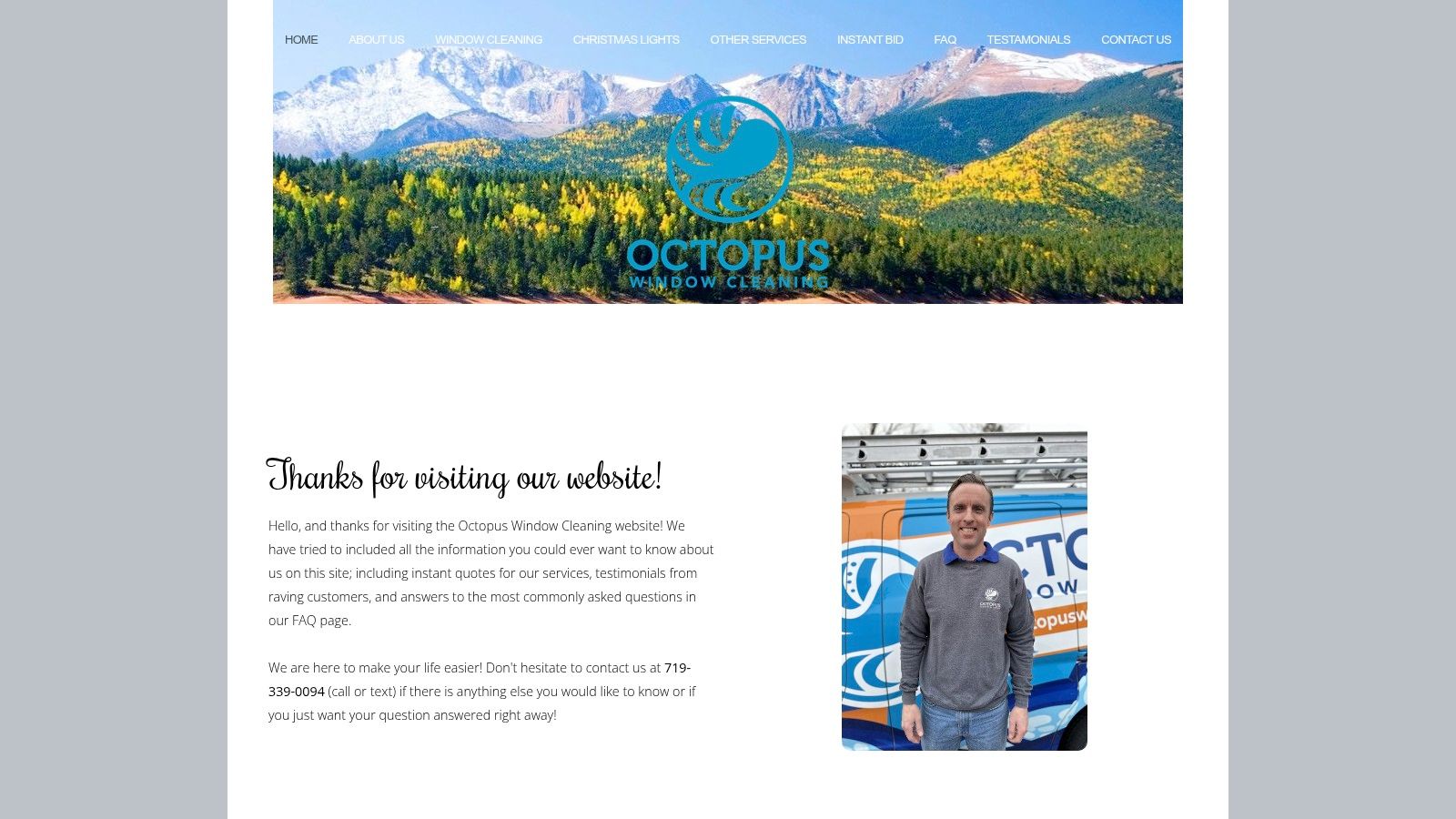 Octopus Window Cleaning in Colorado Springs